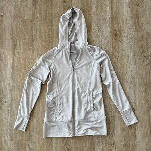 Womens Mondetta Grey Athletic Full Zip Jacket - S